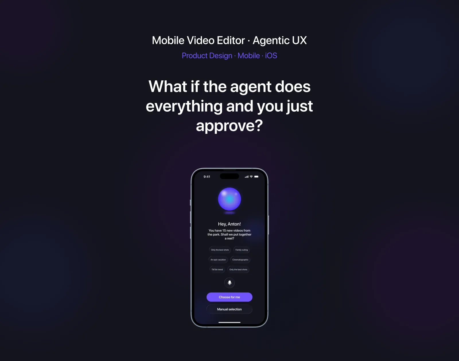 AI Video Editor — hero overview