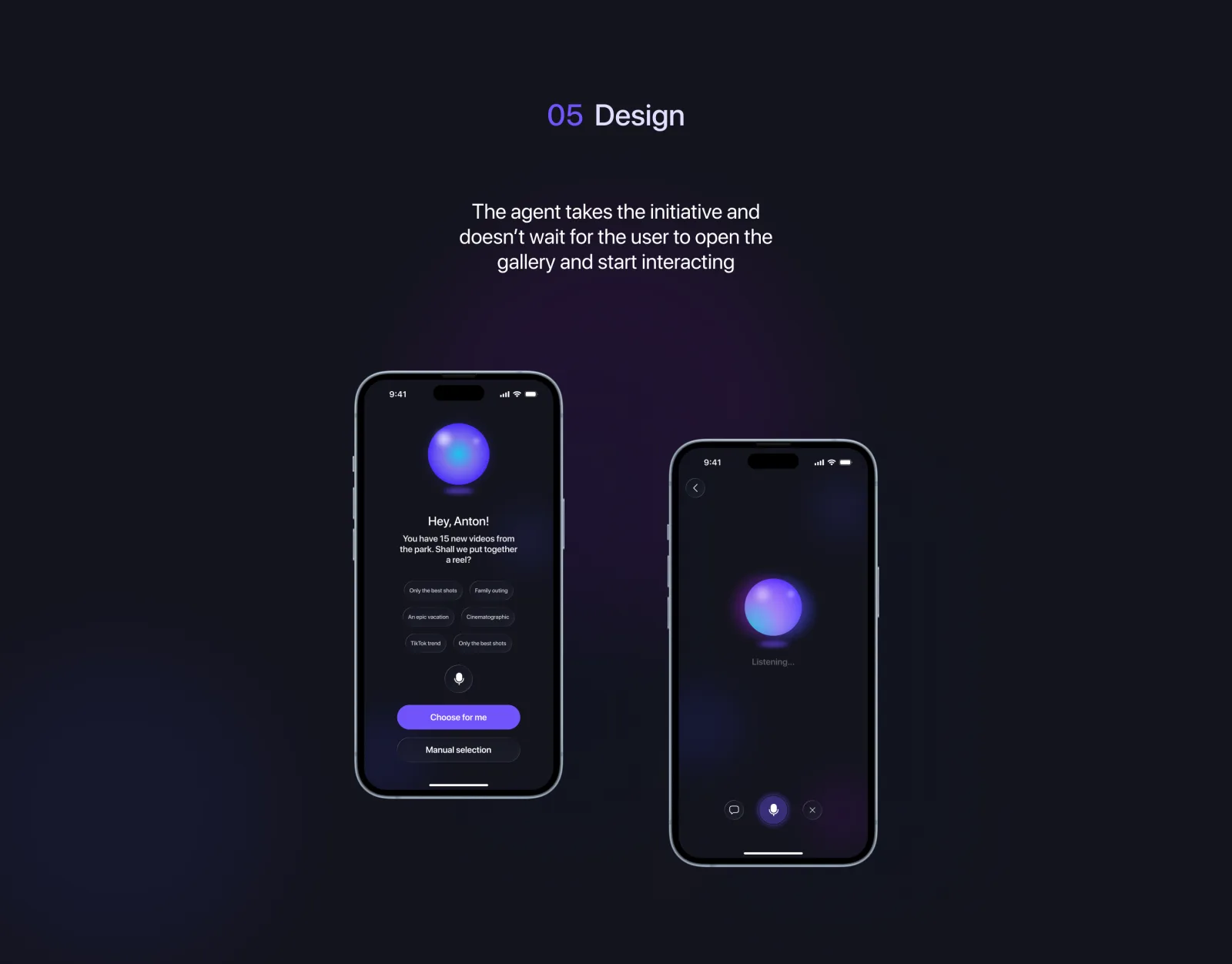 Design — chat and preview surfaces